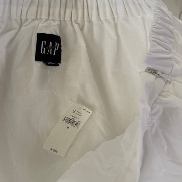 GAP Women's Crisp White Bubble Hem Midi skirt size medium m NEW w tag - Picture 5 of 5